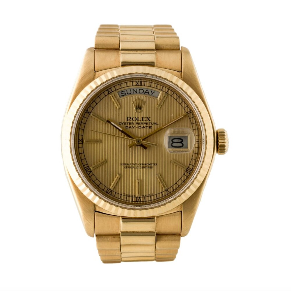 Rolex Day Date President Bracelet 18kt Yellow Gold Watch